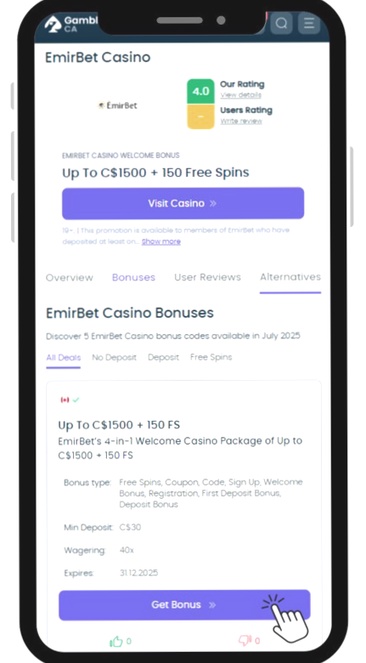 Seriöse emirbet bonus login