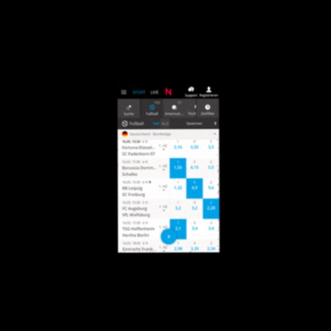 tipp3 Mobile Webseite